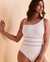 BLEU ROD BEATTIE BEHIND THE SEAMS One Shoulder One-piece Swimsuit White RBSM22970H - View1