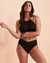 LA BLANCA Haut de bikini encolure haute ISLAND GODDESS Noir LB2IG88 - View1
