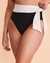 RALPH LAUREN Bas de bikini taille haute BEL AIR Noir et blanc 20110057 - View1