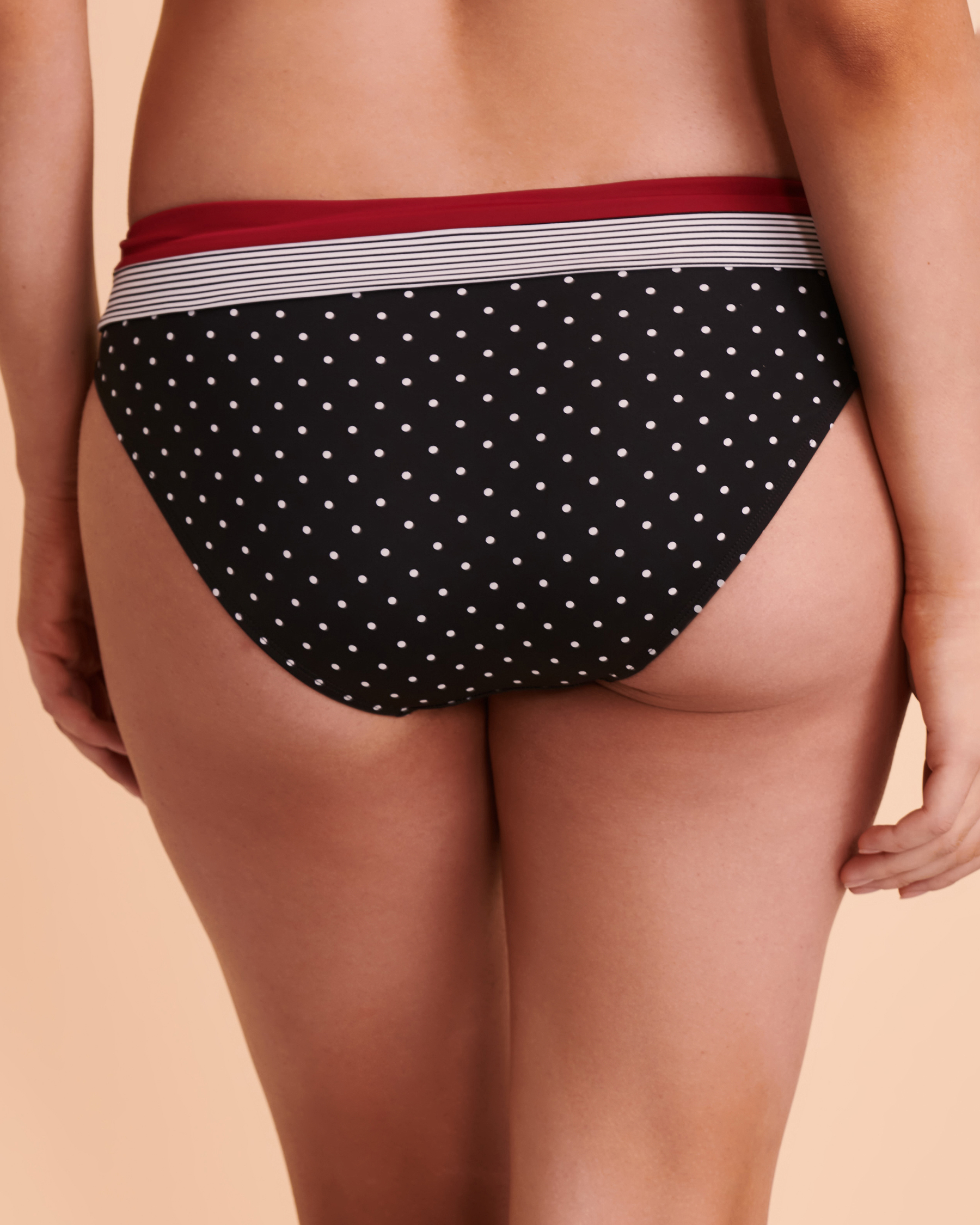 TURQUOISE COUTURE CRUISING Mid Waist Bikini Bottom Dots 01300105 - View2