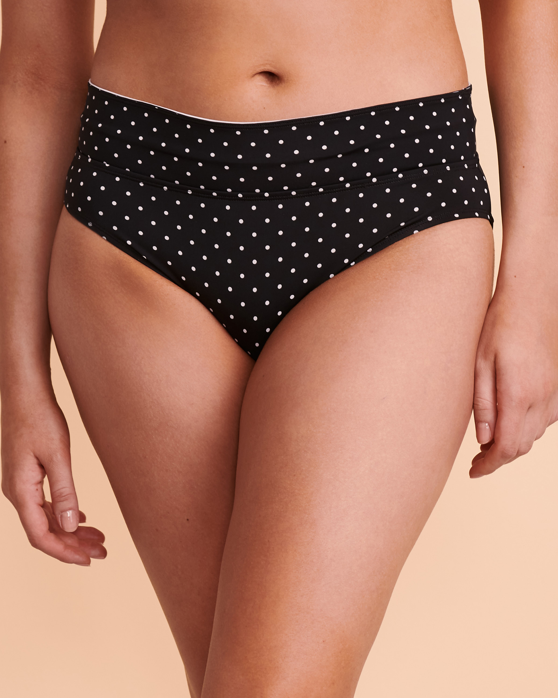 TURQUOISE COUTURE CRUISING Mid Waist Bikini Bottom Dots 01300105 - View4