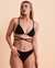 KIBYS ELA Laced Triangle Bikini Top Black 86076 - View1