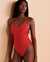 MALAI HARPER Adjustable Sides One-piece Swimsuit Red O19042 - View1