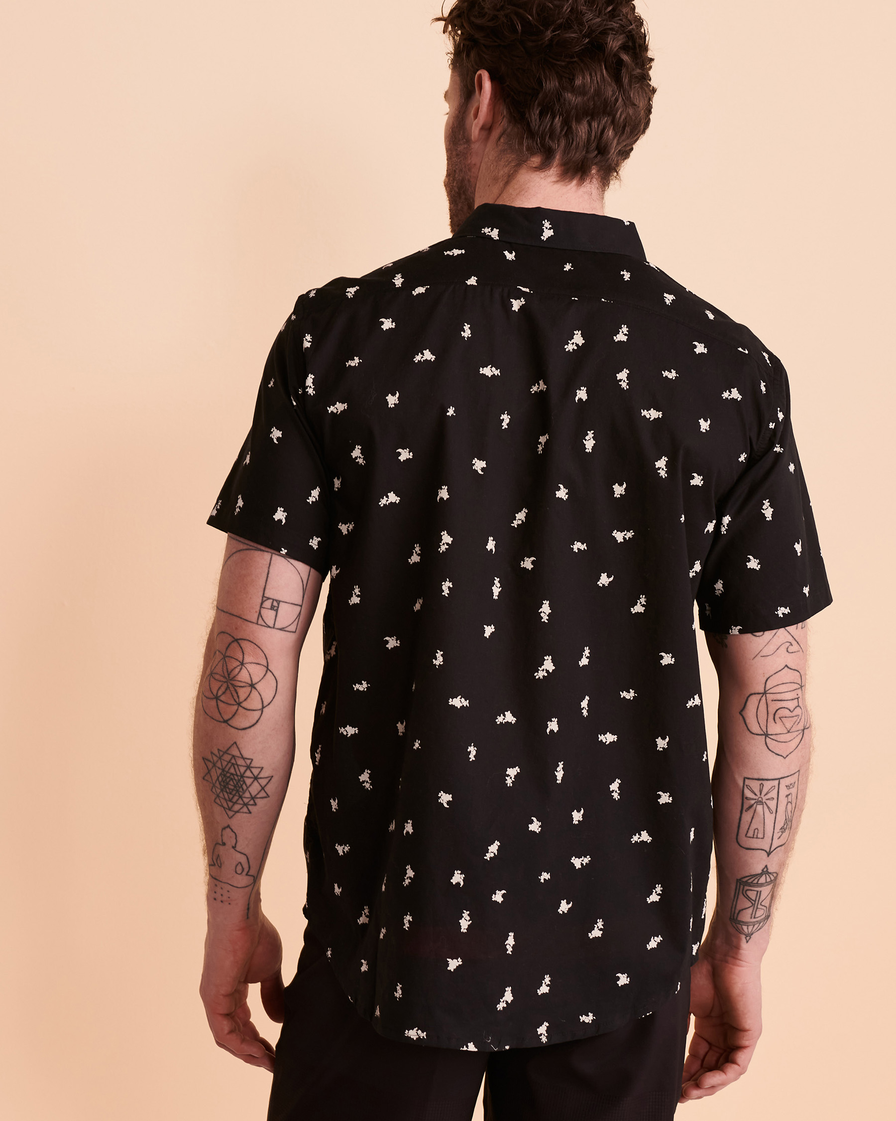 BILLABONG SUNDAYS MINI Short Sleeve Shirt Black print ABYWT00203 - View3