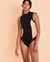 RIP CURL MIRAGE Ultimate High Neck One-piece Swimsuit Black sand 01FWSW - View1