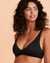 ROXY RIB ROXY LOVE Oceana Triangle Bikini Top Black ERJX304728 - View1