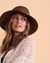 SARAJANE Chapeau à large rebord Brun 22SJ-2018 - View1