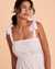 TROPIK Eyelet Shoulder Tie Dress White 02300071 - View1