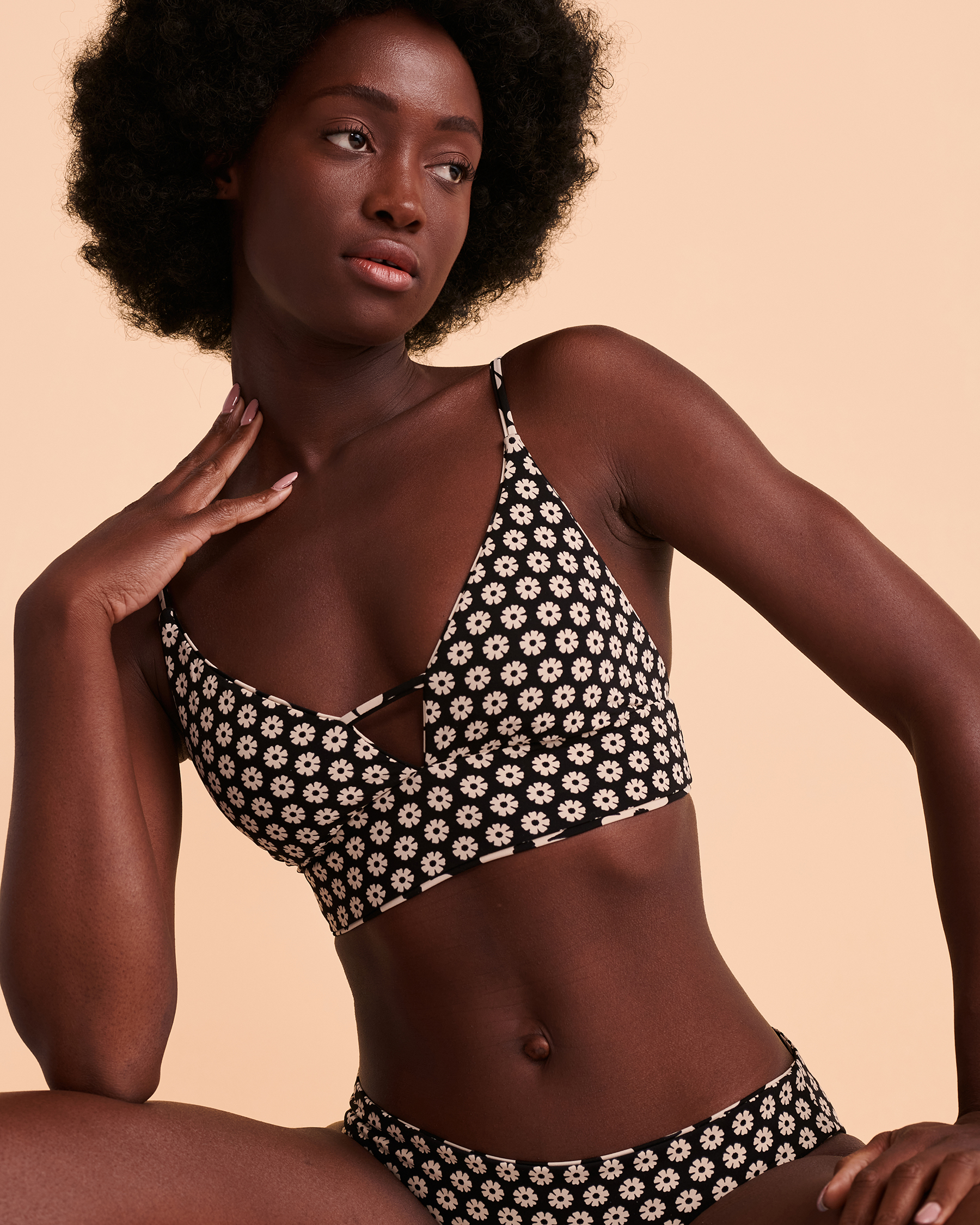 BILLABONG FEEL GOOD Reversible Bralette Bikini Top Reversible print ABJX300691 - View2