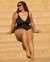 BLEU ROD BEATTIE RING ME UP Shirred One-piece Swimsuit Black RBMU23225 - View1