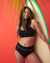 SEATONIC Haut de bikini bralette en fibres recyclées Noir 01100142 - View1