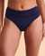TURQUOISE COUTURE Bas de bikini taille haute plissée NAUTICAL Bleu 01300160 - View1