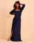 TURQUOISE COUTURE Maxi Dress with Buttons Blue 02300076 - View1