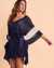 TURQUOISE COUTURE Mesh Poncho Blue 02400019 - View1