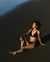 NANA SANTA THERESA Carlotta Triangle Bikini Top Black NM118 - View1