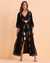 URBAN LUX Embroidered Maxi Caftan Black 2230 - View1