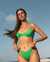 KULANI KINIS Bas de bikini cheeky Peppermint Ribbed Vert flashy BOT216GRIB - View1
