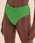 KULANI KINIS Bas de bikini cheeky taille haute Peppermint Ribbed Vert flashy BOT222GRIB - View1