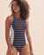 NAUTICA Catch of the Day High Neck One-piece Swimsuit Deep sea 8L3CD11 - View1