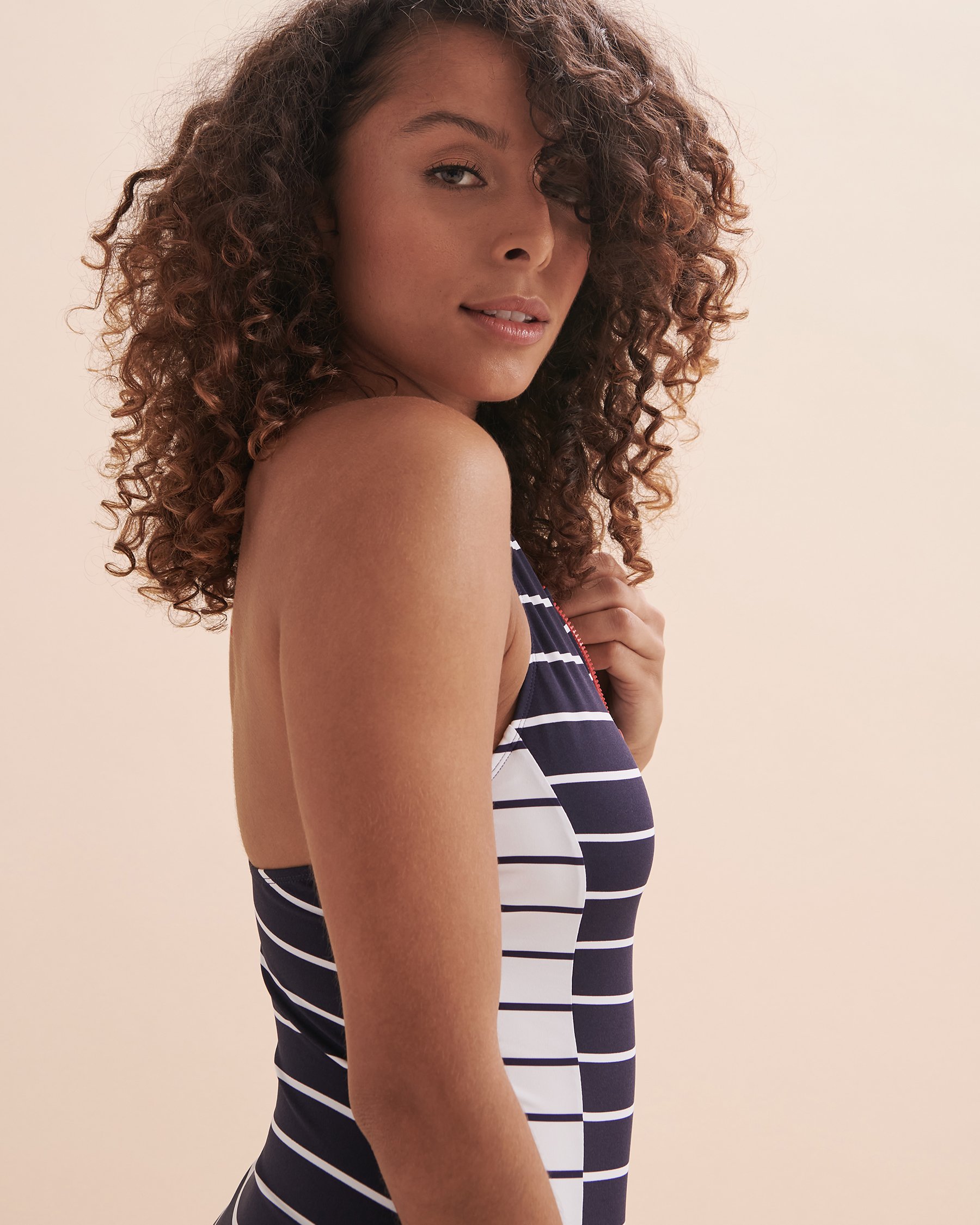 Catch of the Day High Neck One piece Swimsuit