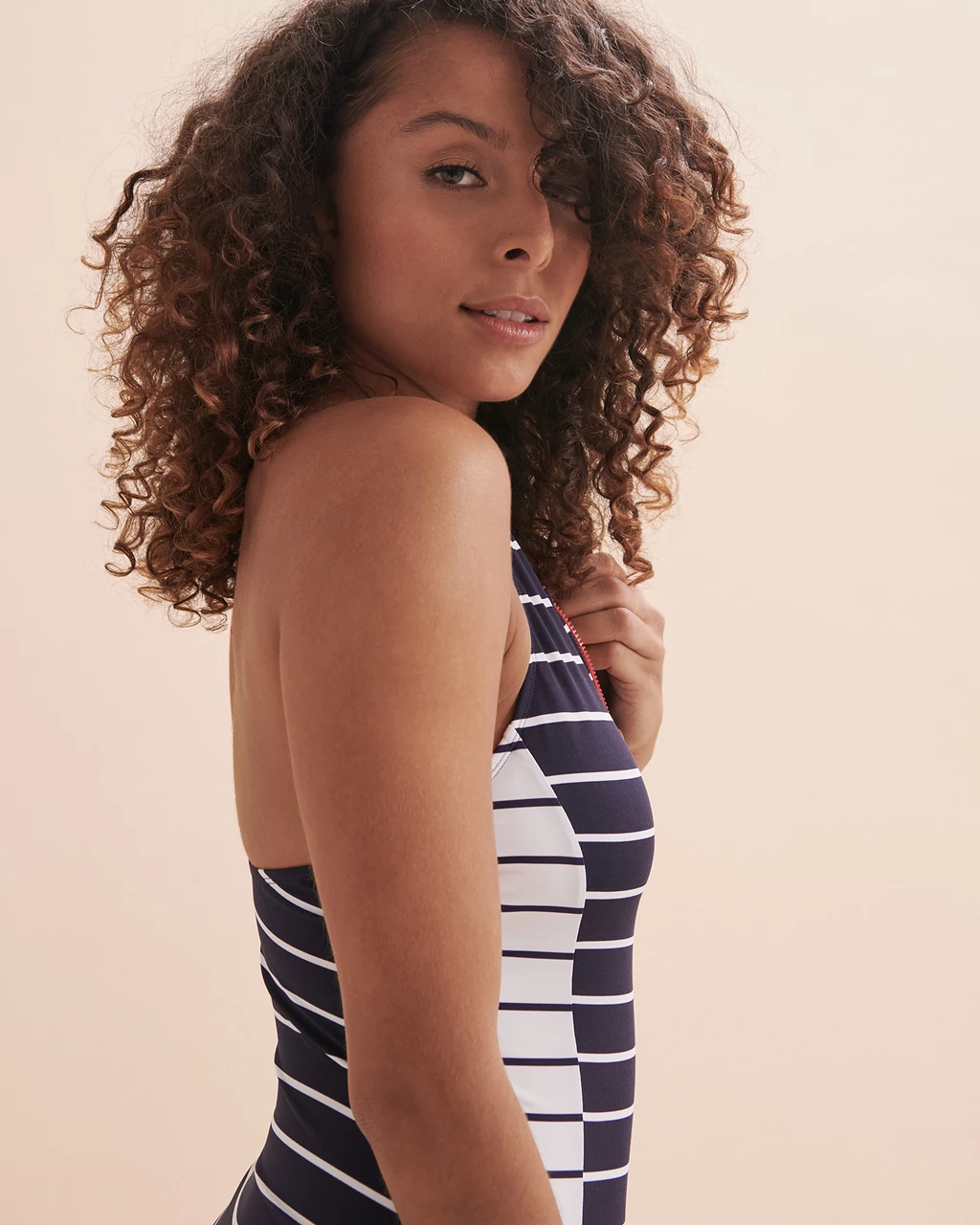 NAUTICA Catch of the Day High Neck One-piece Swimsuit - Deep sea ...