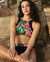 SKYE Castaway High Neck Bikini Top Black tropical SK756172 - View1