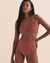 TROPIK Textured Bralette Bikini Top Brown 01100217 - View1