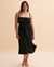 TURQUOISE COUTURE Linen Long Dress Black 05300001 - View1