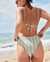 TROPIK Bas de bikini cheeky à rayures texturées Vert à rayures 01300244 - View1