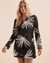 COVER ME Hacci Tunic with hoodie Black and White 24025270 - View1