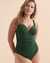 BLEU ROD BEATTIE Ring Master Draped One-piece Swimsuit Palm green RBRM24250 - View1