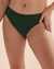 BLEU ROD BEATTIE Bas de bikini aux hanches anneaux dorés Ring Master Vert palmier RBRM24530 - View1