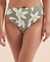 EAU DE SEA Bas de bikini taille haute vert floral Vert floral 01300248 - View1