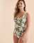 EAU DE SEA Green Floral One-piece Swimsuit Green floral 01400038 - View1