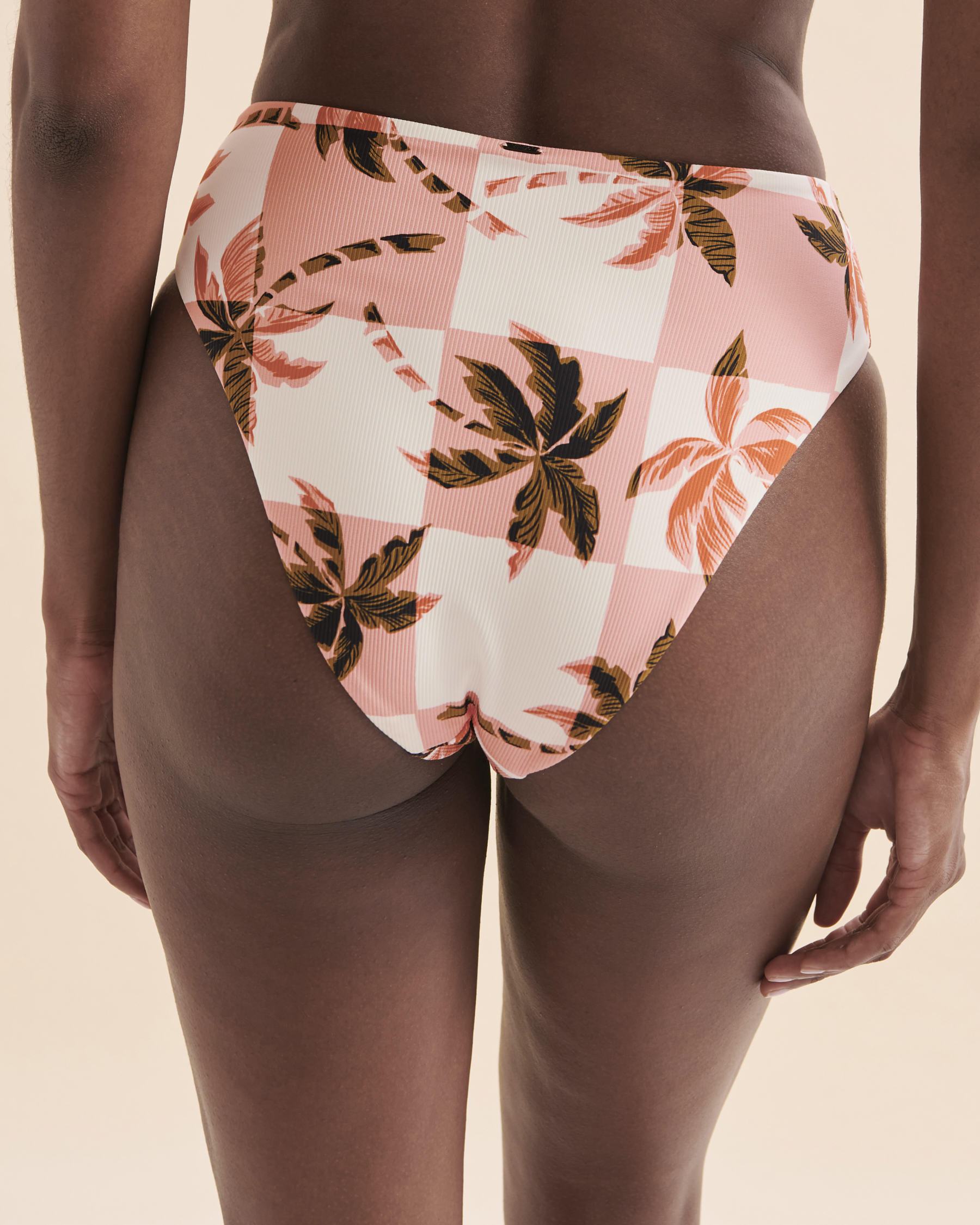 South Beach Mix & Match Crinkle High Waist Bikini Bottom In Cobalt Blue