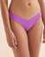 KULANI KINIS Bas de bikini cheeky Electric Violet Ribbed Violet électrique BOT216EVR - View1