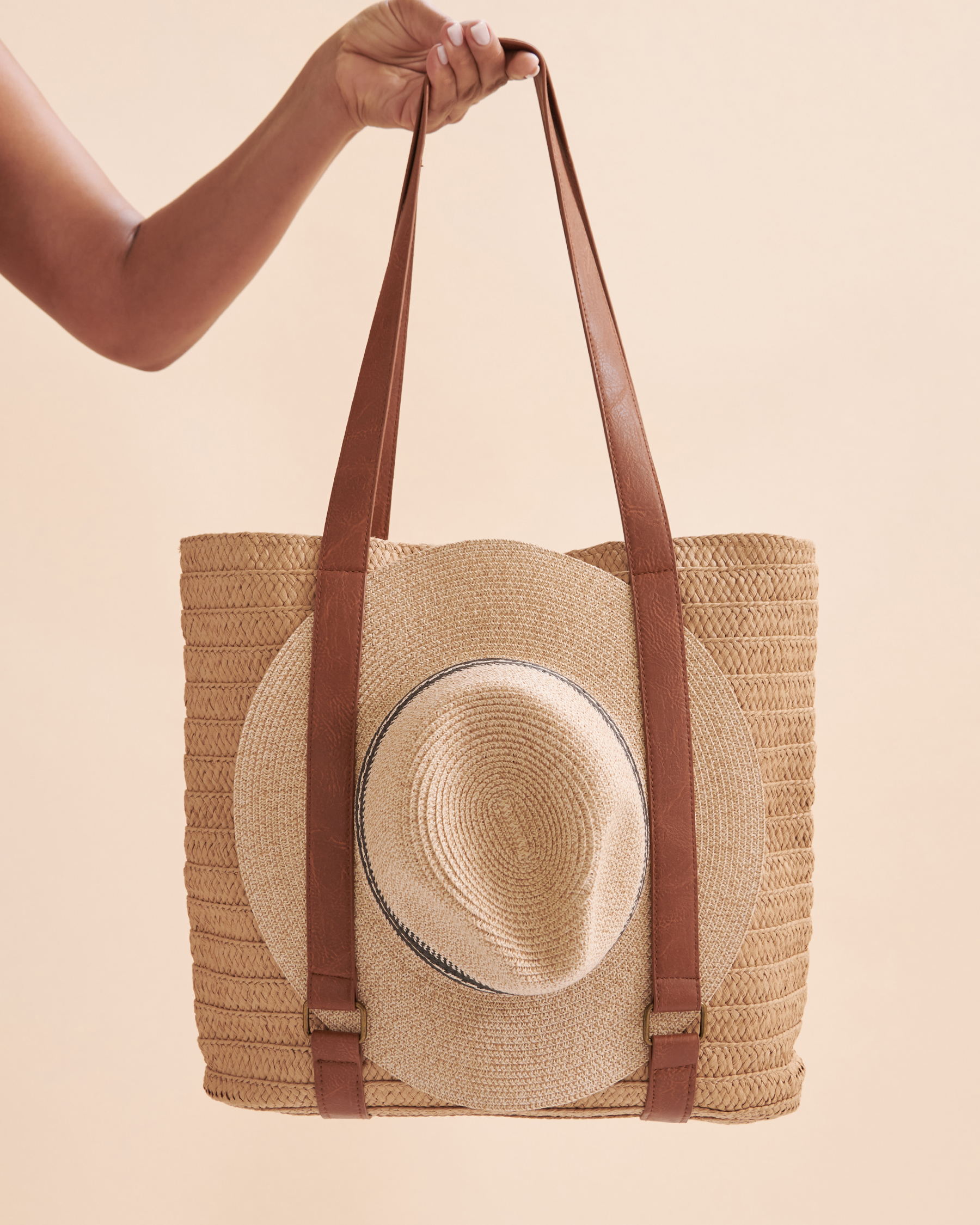 Brown clearance beach bag