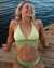 TROPIK GIADA Triangle Bikini Top Green 01100155 - View1