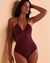 BLEU ROD BEATTIE DON'T MESH WITH ME Halter One-piece Swimsuit Pomegranate RBDM23241 - View1