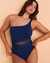 BLEU ROD BEATTIE DON'T MESH WITH ME One Shoulder One-piece Swimsuit Navy RBDM23788 - View1