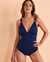 BLEU ROD BEATTIE RING ME UP Shirred One-piece Swimsuit Navy RBMU23225 - View1
