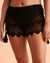 KOY RESORT FLAMENCO Lace and Crochet Shorts Black K2144 - View1