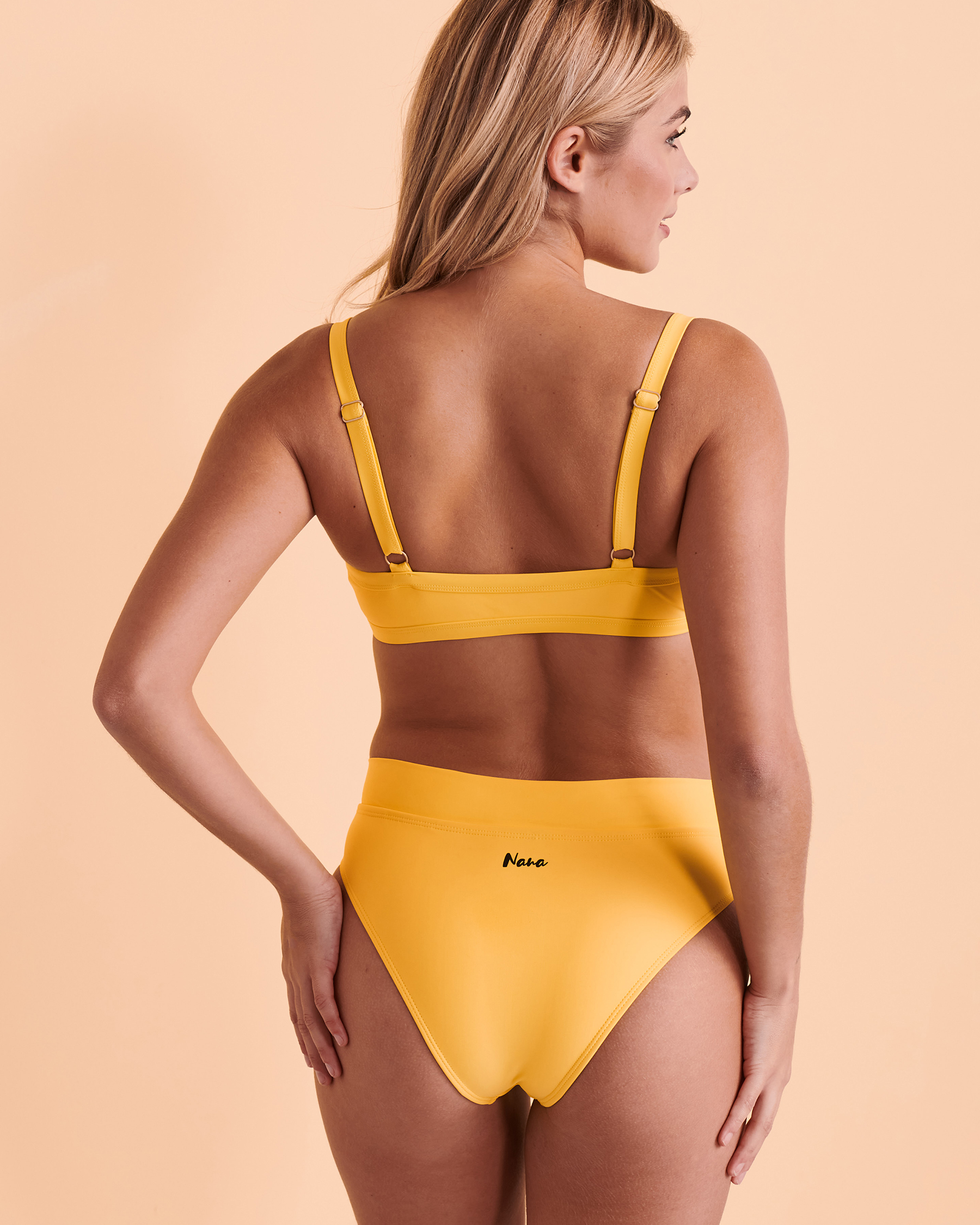 NANA SANTA THERESA Cynthia Bralette Bikini Top Yellow NM127 - View2