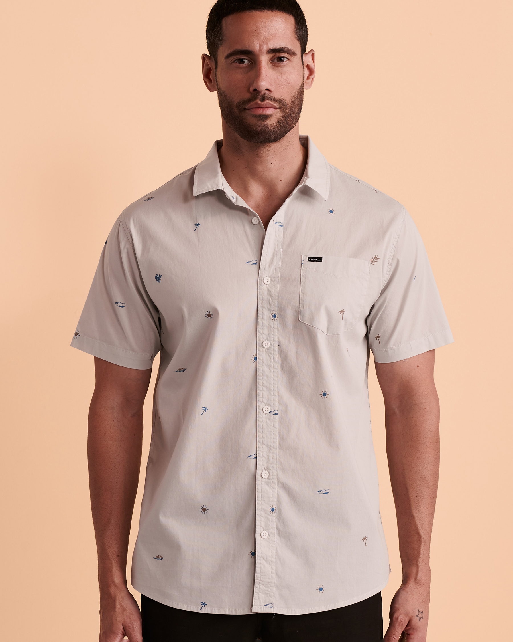 O'NEILL TAME Short Sleeve Button-down Shirt Print SP2104105 - View4
