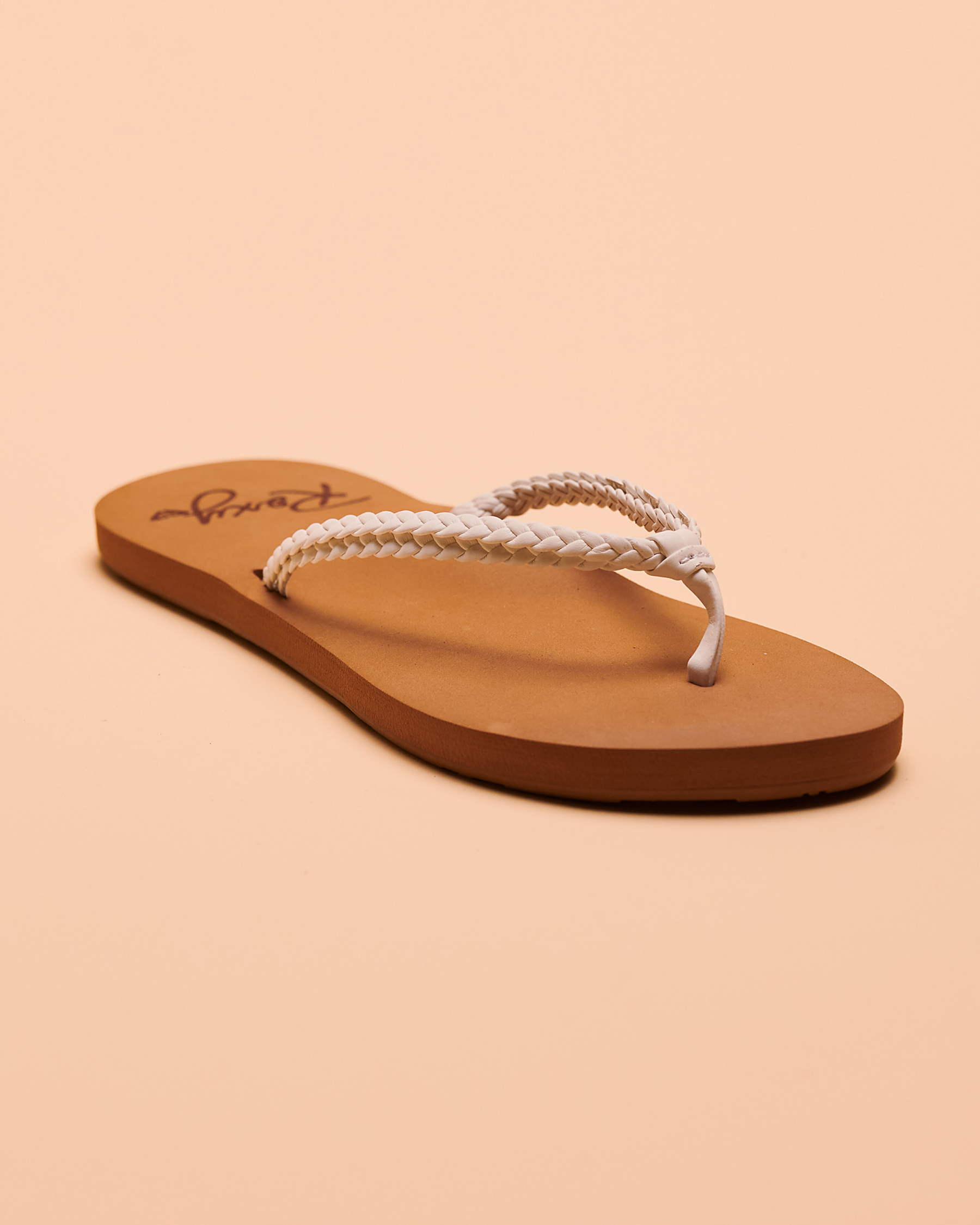 ROXY COSTAS Braided Sandal - White