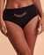 SANTEMARE CHAIN High Waist Bikini Bottom Black 01300176 - View1