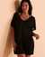 TURQUOISE COUTURE Tunique encolure en V Noir 02400021 - View1