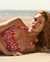 TURQUOISE COUTURE Haut de bikini bandeau LA DI DA Floral rouge 01100159 - View1