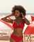 TURQUOISE COUTURE Haut de bikini push-up bonnet D SOLID Rouge 01200040 - View1