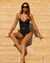BLEU ROD BEATTIE A FINE LINE Belt One-piece Swimsuit Black RBFL23228H - View1